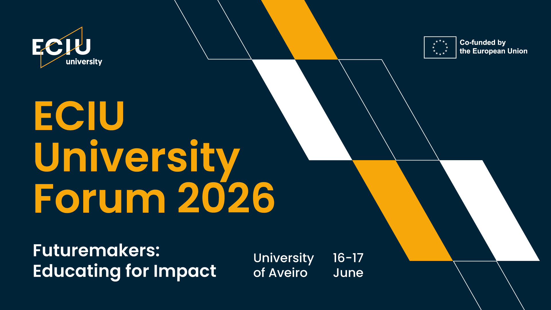 Imatge del cartel de l'ECIU University Forum 2026